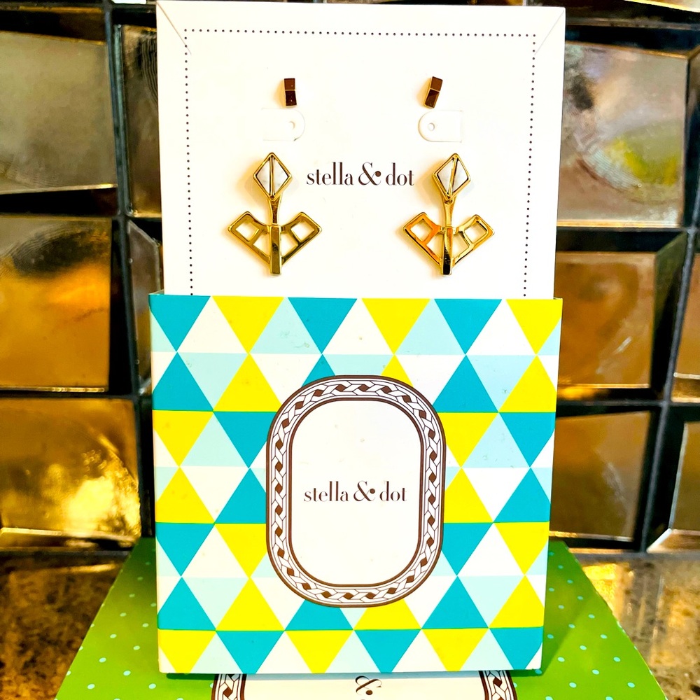 Stella & Dot Mondrian Ear Jacket Earrings